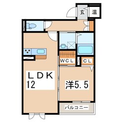 郡山駅 徒歩14分 3階の物件間取画像